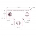 Lang T-stuk Typ 4S-40, 40 mm, Thermisch verzinkt (Klemp) Lang T-stuk Typ 4S-40, 40 mm, Thermisch verzinkt (Klemp)