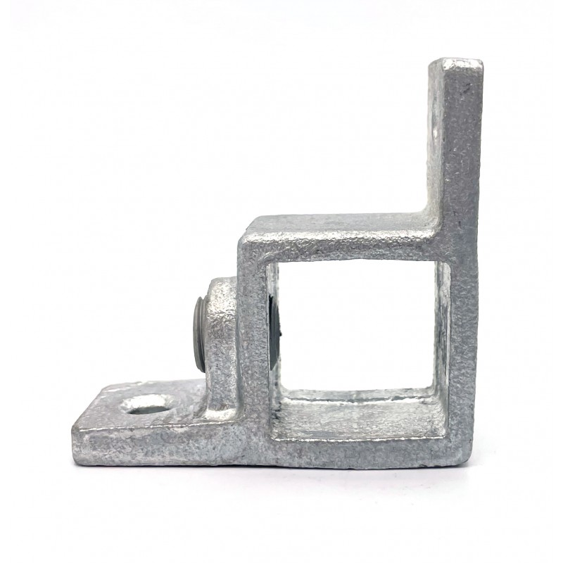 Collar plate dubble sided lip 90° Typ 57S-25, 25 mm, Galvanized (Klemp) - Square Tubefittings Collar plate dubble sided lip 90° Typ 57S-25, 25 mm, Galvanized (Klemp) - Square Tubefittings