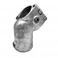 Openable short tee 45° Typ 3O, 48,3 mm, Galvanized (Klemp)