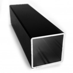 Aluminiumrohr schwarz quadratisch - 40 mm x 2 mm (Klemp)
