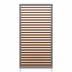 Paroi latérale pour pergola - Bois, Graphite / Noyer (Klemp)