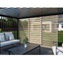 Pergola lamellenwand overkapping - Ruw hout (Klemp) Pergola lamellenwand overkapping - Ruw hout (Klemp)