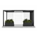 Wooden pergola side panel - White (Klemp) Wooden pergola side panel - White (Klemp)