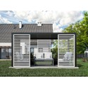 Wooden pergola side panel - White (Klemp) Wooden pergola side panel - White (Klemp)