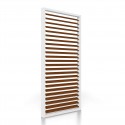 Pergola lamellenwand overkapping - Hout, Wit / Walnoot (Klemp) Pergola lamellenwand overkapping - Hout, Wit / Walnoot (Klemp)