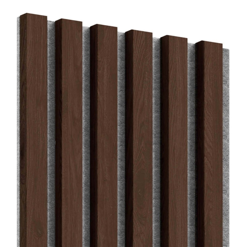 Lamellenleisten aus MDF auf Filz 275 x 30 cm Nussbaum (Klemp) - MDF Lamellen auf Filz Lamellenleisten aus MDF auf Filz 275 x 30 cm Nussbaum (Klemp) - MDF Lamellen auf Filz