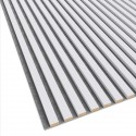 MDF latten op vilt 275x30 cm Wit (Klemp) MDF latten op vilt 275x30 cm Wit (Klemp)