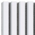 MDF latten op vilt 275x30 cm Wit (Klemp) MDF latten op vilt 275x30 cm Wit (Klemp)