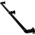 Staircase on the feet - knee ending - Black - 42,4 ø - 60 cm (Klemp) Staircase on the feet - knee ending - Black - 42,4 ø - 60 cm (Klemp)
