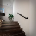 Staircase on the feet - knee ending - Black - 42,4 ø - 60 cm (Klemp) Staircase on the feet - knee ending - Black - 42,4 ø - 60 cm (Klemp)