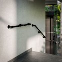 Staircase on the feet - knee ending - Black - 42,4 ø - 60 cm (Klemp) Staircase on the feet - knee ending - Black - 42,4 ø - 60 cm (Klemp)