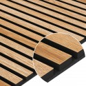 3D-furnierte Akustikplatte - Eiche Natur (Klemp) 3D-furnierte Akustikplatte - Eiche Natur (Klemp)