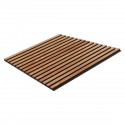 Panneau acoustique plaqué 3D - Sapelli (Klemp) Panneau acoustique plaqué 3D - Sapelli (Klemp)