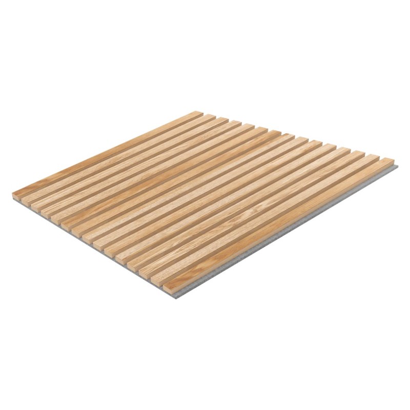 3D-furnierte Akustikplatte - Eiche Natur/Grau (Klemp) - Akustikpaneele 3D-furnierte Akustikplatte - Eiche Natur/Grau (Klemp) - Akustikpaneele
