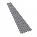 MDF latten op vilt 275x30 cm Grijs (Klemp) MDF latten op vilt 275x30 cm Grijs (Klemp)