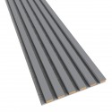 MDF latten op vilt 275x30 cm Grijs (Klemp) MDF latten op vilt 275x30 cm Grijs (Klemp)