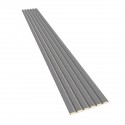 MDF latten op vilt 275x30 cm Grijs (Klemp) MDF latten op vilt 275x30 cm Grijs (Klemp)