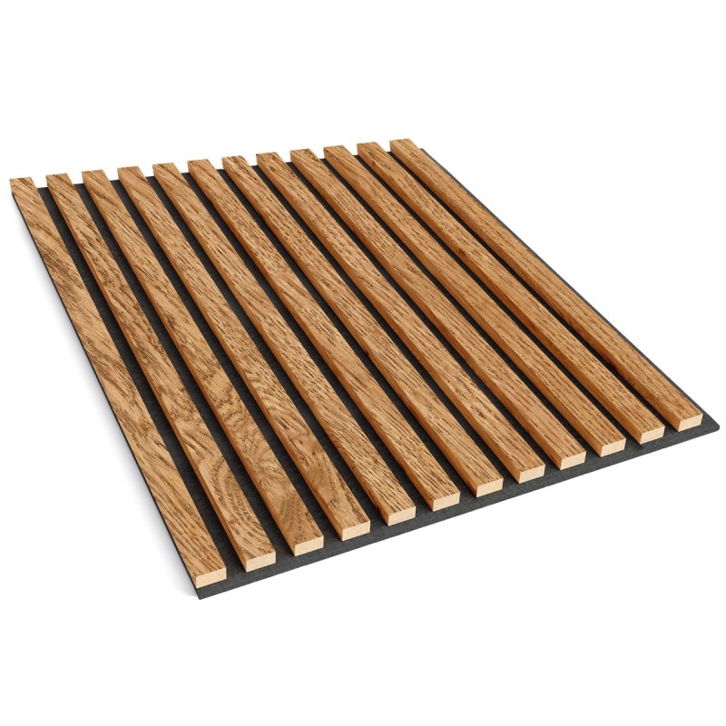 Panele 3D na filcu - Fornir dębowy surowy - typ C (Klemp) - Panele ścienne 3D