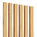 Lamele MDF na płycie HDF 30x275 cm - Dąb naturalny/Biały (Klemp) Lamele MDF na płycie HDF 30x275 cm - Dąb naturalny/Biały (Klemp)