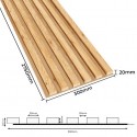 Lamas sobre tablero HDF 30x275 cm Roble natural (Klemp) Lamas sobre tablero HDF 30x275 cm Roble natural (Klemp)