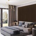 Lamele MDF na płycie HDF 30x275 cm - Orzech/Biały (Klemp) Lamele MDF na płycie HDF 30x275 cm - Orzech/Biały (Klemp)