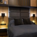 Latten op HDF-plaat 30x275 cm Antraciet/Wit (Klemp) Latten op HDF-plaat 30x275 cm Antraciet/Wit (Klemp)