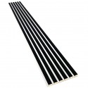 Laths on HDF board 30x275 cm Black/White (Klemp) Laths on HDF board 30x275 cm Black/White (Klemp)