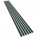 Doghe su pannello HDF 30x275 cm Verde bottiglia/Bianco (Klemp) Doghe su pannello HDF 30x275 cm Verde bottiglia/Bianco (Klemp)
