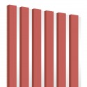 Lamas sobre tablero HDF 30x275 cm Coral/Blanca (Klemp) Lamas sobre tablero HDF 30x275 cm Coral/Blanca (Klemp)