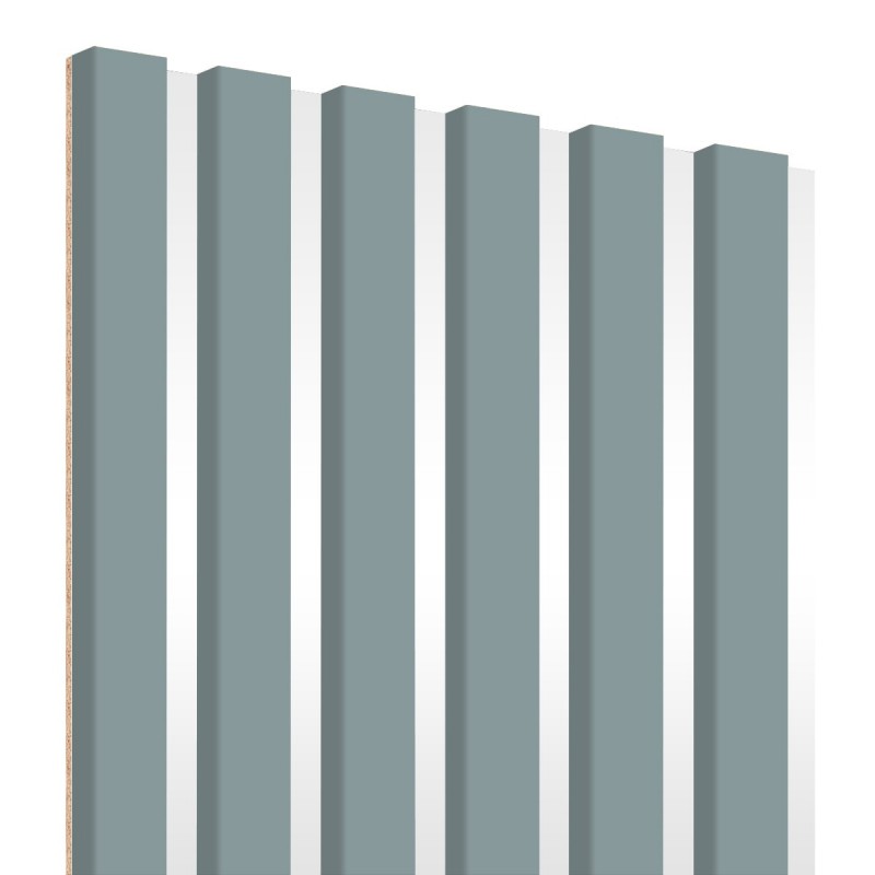 Lamelles sur panneau HDF 30x275 cm Gris scandinave/Blanc (Klemp) - Lattes MDF sur panneau Lamelles sur panneau HDF 30x275 cm Gris scandinave/Blanc (Klemp) - Lattes MDF sur panneau