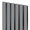 Lamas sobre tablero HDF 30x275 cm gris e/Negra (Klemp) Lamas sobre tablero HDF 30x275 cm gris e/Negra (Klemp)
