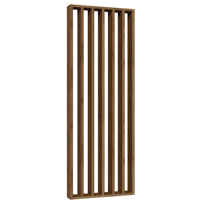 Freistehende Lamellenwand - Nussbaum - 22x90 (Klemp) - Freistehende Trennwand Freistehende Lamellenwand - Nussbaum - 22x90 (Klemp) - Freistehende Trennwand