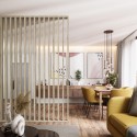 Free standing slat wall - Sonoma Oak - 22x90 (Klemp) Free standing slat wall - Sonoma Oak - 22x90 (Klemp)