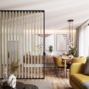 Free standing slat wall - Sonoma Oak - 22x70 (Klemp) Free standing slat wall - Sonoma Oak - 22x70 (Klemp)