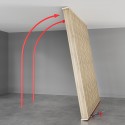 Free standing slat wall - Sonoma Oak - 22x90 (Klemp) Free standing slat wall - Sonoma Oak - 22x90 (Klemp)