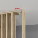 Vrijstaande lattenwand - Sonoma eik - 22x90 (Klemp) Vrijstaande lattenwand - Sonoma eik - 22x90 (Klemp)