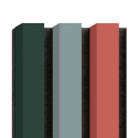 Listones MDF sobre fieltro - Conjunto de muestra todos los colores - Unikolor (Klemp) Listones MDF sobre fieltro - Conjunto de muestra todos los colores - Unikolor (Klemp)