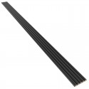 Paneles ondulados de MDF - Negro mate - 6 pieza (Klemp) Paneles ondulados de MDF - Negro mate - 6 pieza (Klemp)