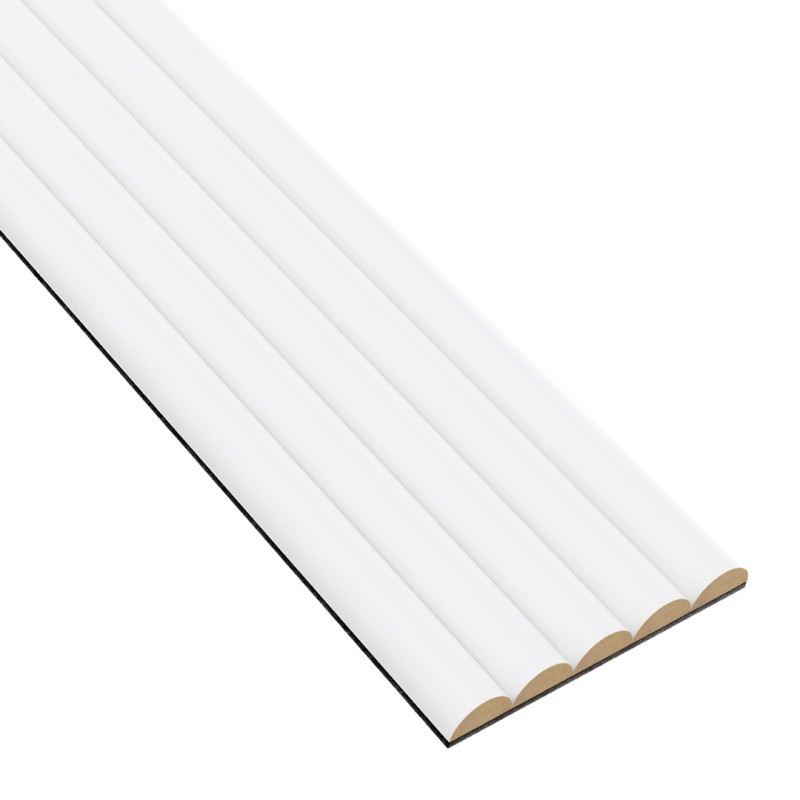 Pannelli scanalati - Bianco opaco - 6 pezzi (Klemp) - Pannelli scanalati in MDF Pannelli scanalati - Bianco opaco - 6 pezzi (Klemp) - Pannelli scanalati in MDF