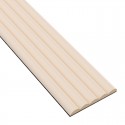 MDF panelen met groeven - Beige - 6 stuk (Klemp) MDF panelen met groeven - Beige - 6 stuk (Klemp)