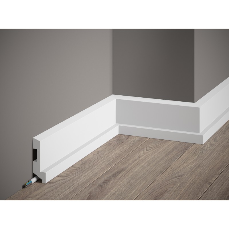 Premium skirting board MD024P (Klemp) - Lacquered/waterproof skirting boards Premium skirting board MD024P (Klemp) - Lacquered/waterproof skirting boards