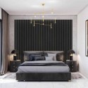 Listones de MDF independientes 10pc Estera negra - 30x60mm (Klemp) Listones de MDF independientes 10pc Estera negra - 30x60mm (Klemp)