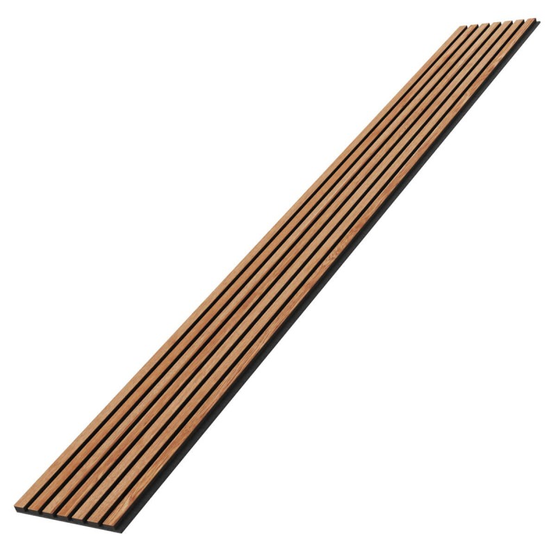 Akoestisch paneel naturel fineer - Sapelli - 28x280cm (Klemp) - Akoestische panelen