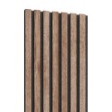 Panel acústico de chapa natural - Nogal americano - 28x280cm (Klemp) Panel acústico de chapa natural - Nogal americano - 28x280cm (Klemp)