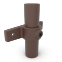 Uchwyt z podwójnym uchem Typ 56, 33.7 mm, Vintage-Brown (Klemp) Uchwyt z podwójnym uchem Typ 56, 33.7 mm, Vintage-Brown (Klemp)