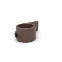Piastra a collare lato singolo Typ 55, 33.7 mm, Vintage-Brown (Klemp) Piastra a collare lato singolo Typ 55, 33.7 mm, Vintage-Brown (Klemp)
