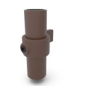 Uchwyt z pojedynczym uchem Typ 55, 33.7 mm, Vintage-Brown (Klemp) Uchwyt z pojedynczym uchem Typ 55, 33.7 mm, Vintage-Brown (Klemp)