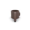 Capicorda singolo maschio Typ 36, 26.9 mm, Vintage-Brown (Klemp) Capicorda singolo maschio Typ 36, 26.9 mm, Vintage-Brown (Klemp)