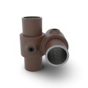 Crossover 90° Type 28, 26.9 mm, Vintage-Brown (Klemp)