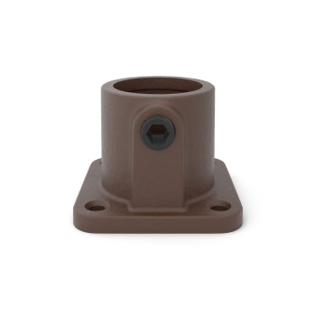 Brida cuadrada Typ 11, 33.7 mm, Vintage-Brown (Klemp)